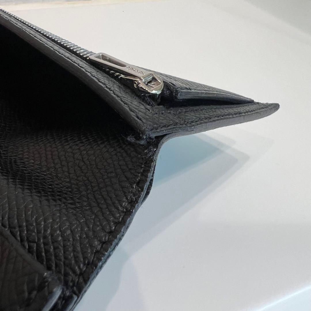 HERMES ベアンスフレ 長財布 黒