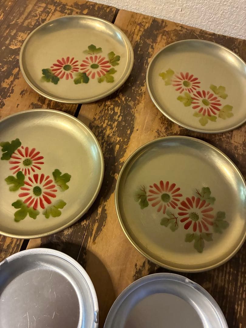 おまとめ　かごバスケット6点　木箱5点　アルミ皿　16点