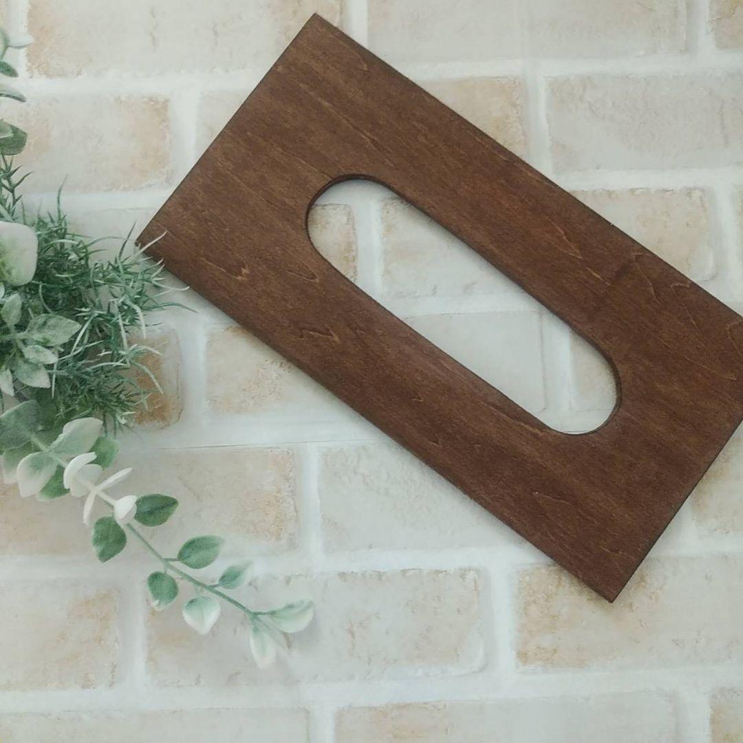 木製ボックスティッシュケース  ハンドメイド 試作品 002