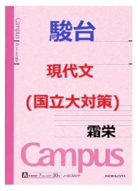 【駿台】『現代文(国立大対策)　霜栄師　第1回授業ノート』+α　河合塾代ゼミ東進