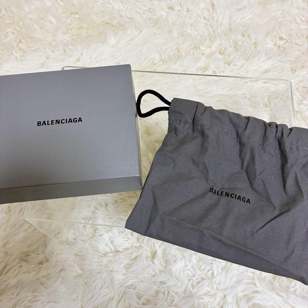 美品✨BALENCIAGA キーケース　６連　ブラック　ゴールド　cash 箱