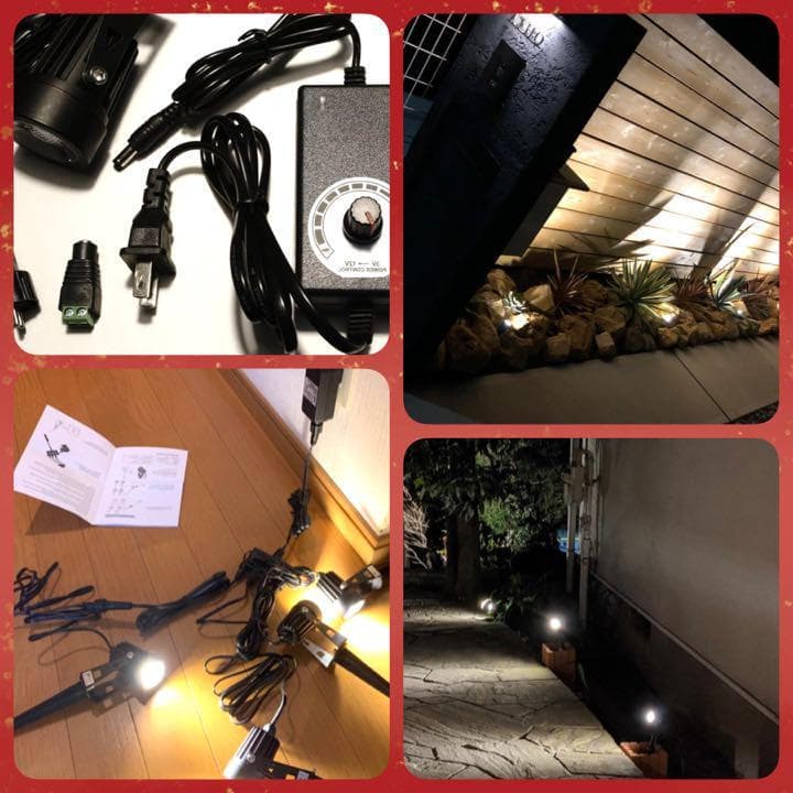 ❤4台セット❣超高輝度COBライト搭載＆航空アルミ合金製♪❤ガーデンライト