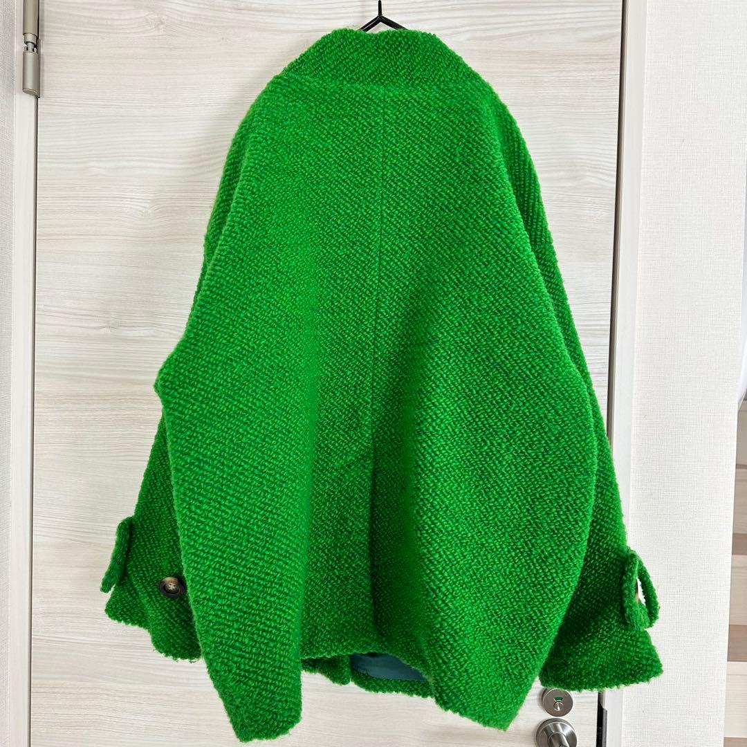 【MIDVEIN】ミッドヴェイン オーバーサイズ ミドルコート グリーン M