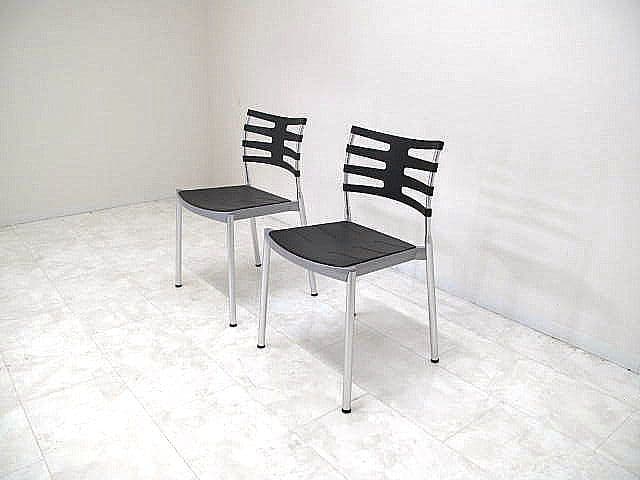 展示品　フリッツ・ハンセン「アイスチェア」スタッキングチェア2脚セット 約14万