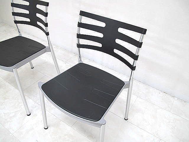 展示品　フリッツ・ハンセン「アイスチェア」スタッキングチェア2脚セット 約14万