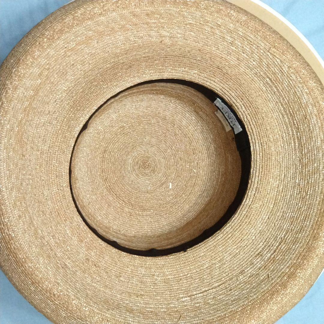 【新品同様】FOXEYブティック　麦わら帽子　ブラウンのおリボン　ストローハット