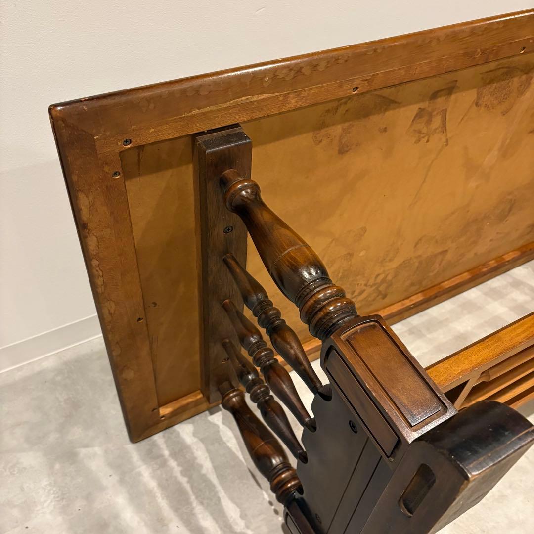 センターテーブル　ローテーブル　リビングデーブル　大理石柄　木製