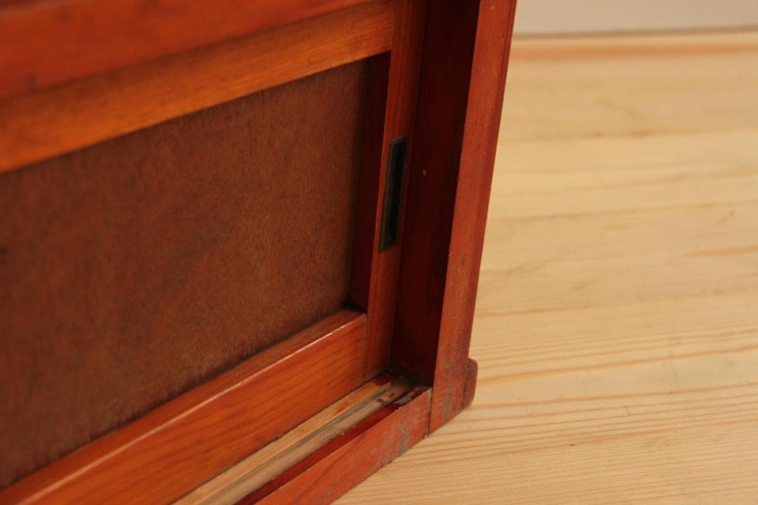 ガラス棚　デイズプレイ棚　店舗什器　棚　木製アンティーク　高さ約90㎝