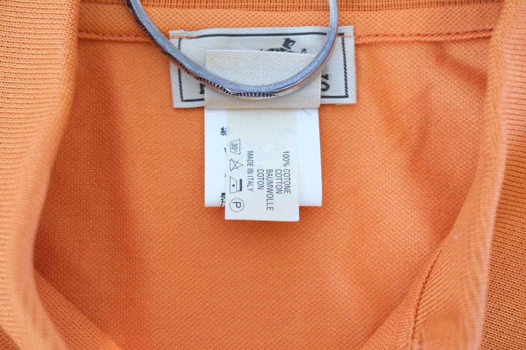 M340 HERMES ポロシャツ　Hロゴ　長袖　正規品 美品