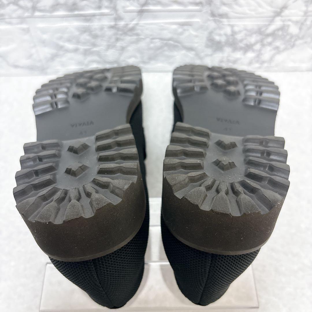 ⭐極美品・希少⭐VIVAIA アーモンドトゥ トラックソール ローファー25.5