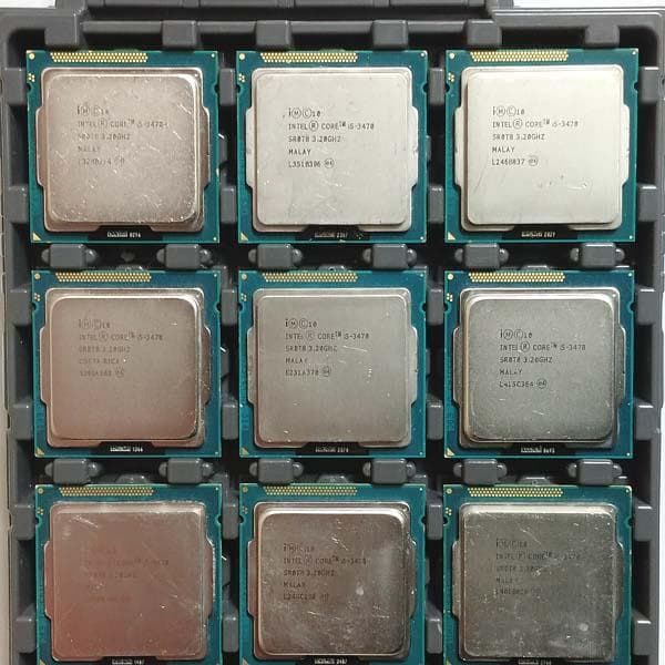 KN65-15【ジャンク】Intel CORE i5-3470/S 18枚CPU