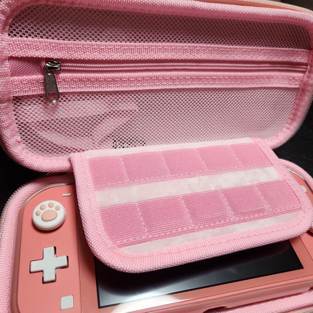 Switchライト ケース カバー付き コーラルピンク