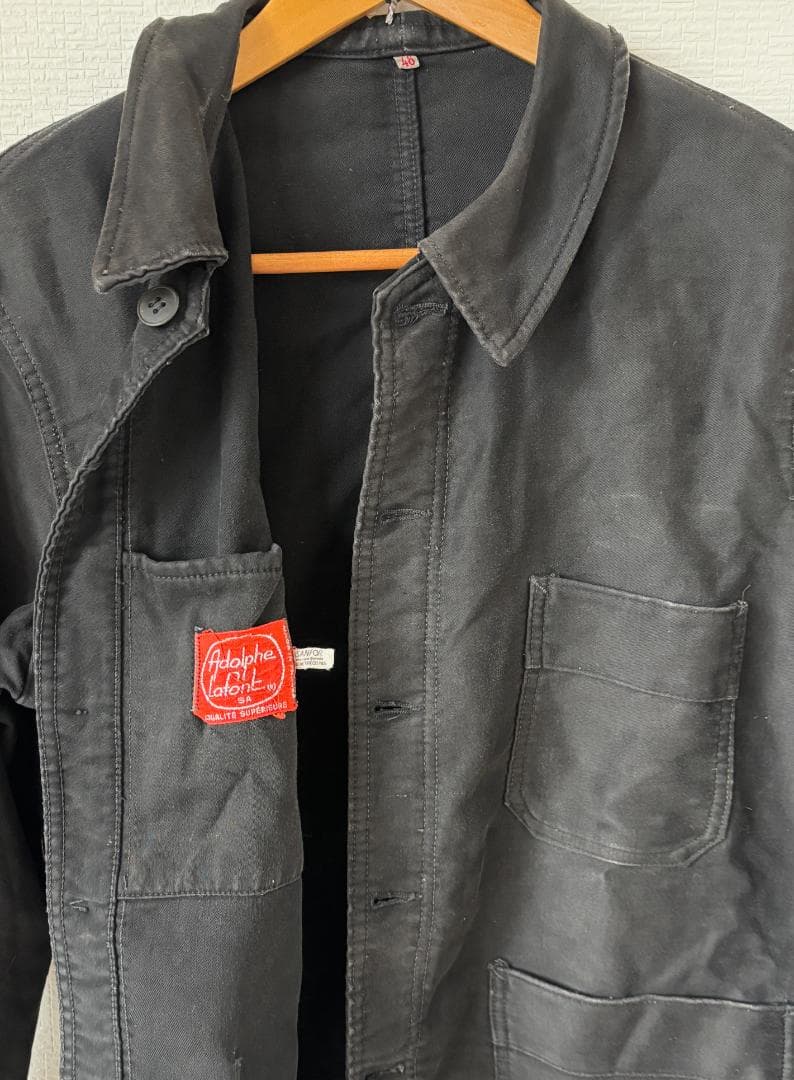 アドルフラフォン ブラックモールスキン ジャケット adolphe lafont