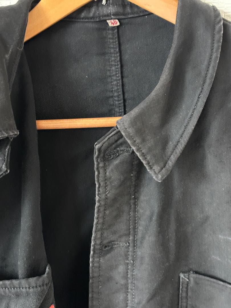 アドルフラフォン ブラックモールスキン ジャケット adolphe lafont