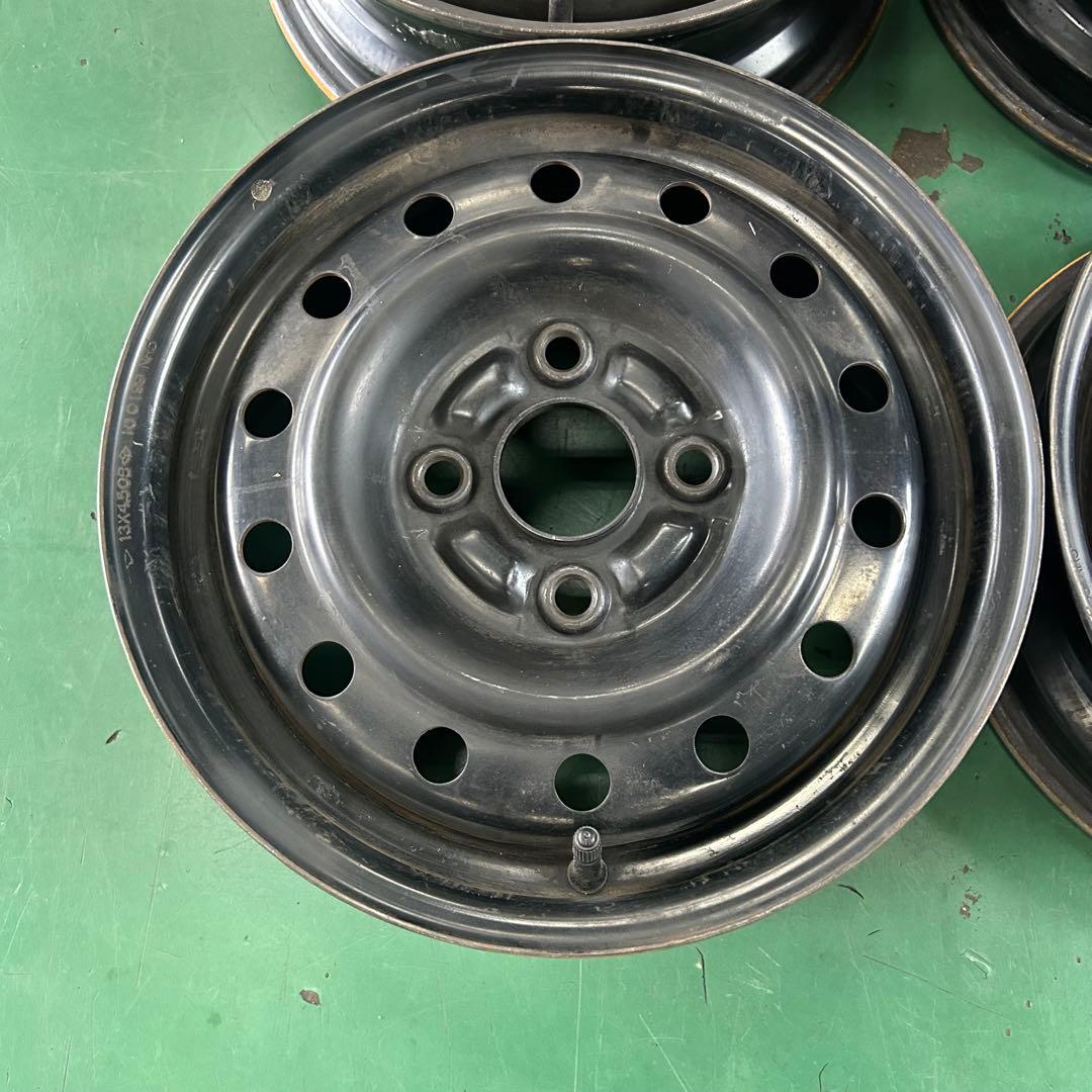 中古スチールホイール13X4.0　4/100　Φ54　ダイハツ純正4本セット