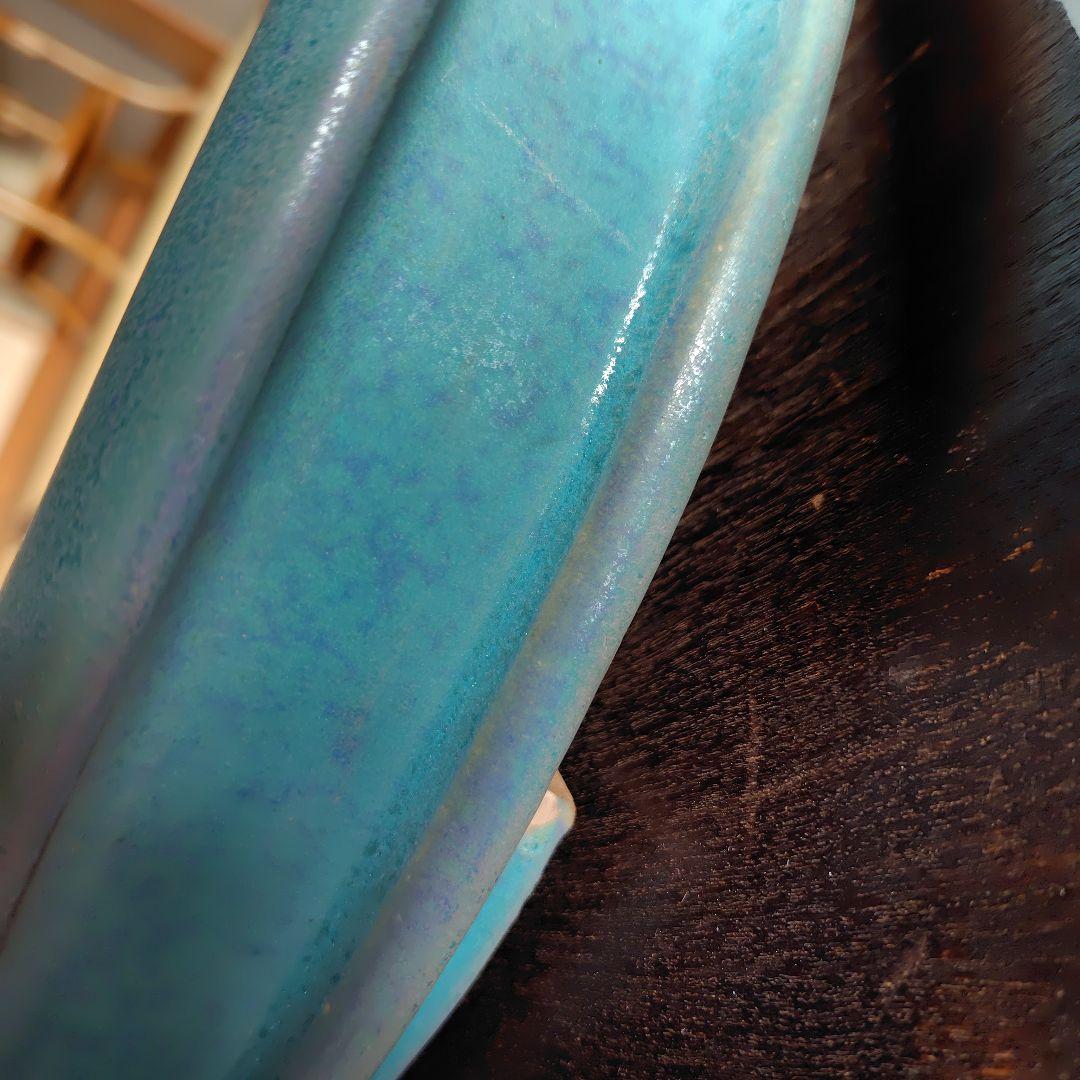 水盤　大型水盤　横幅６３㌢　楕円　華道具　華展用　嵯峨御流　池坊　小原流