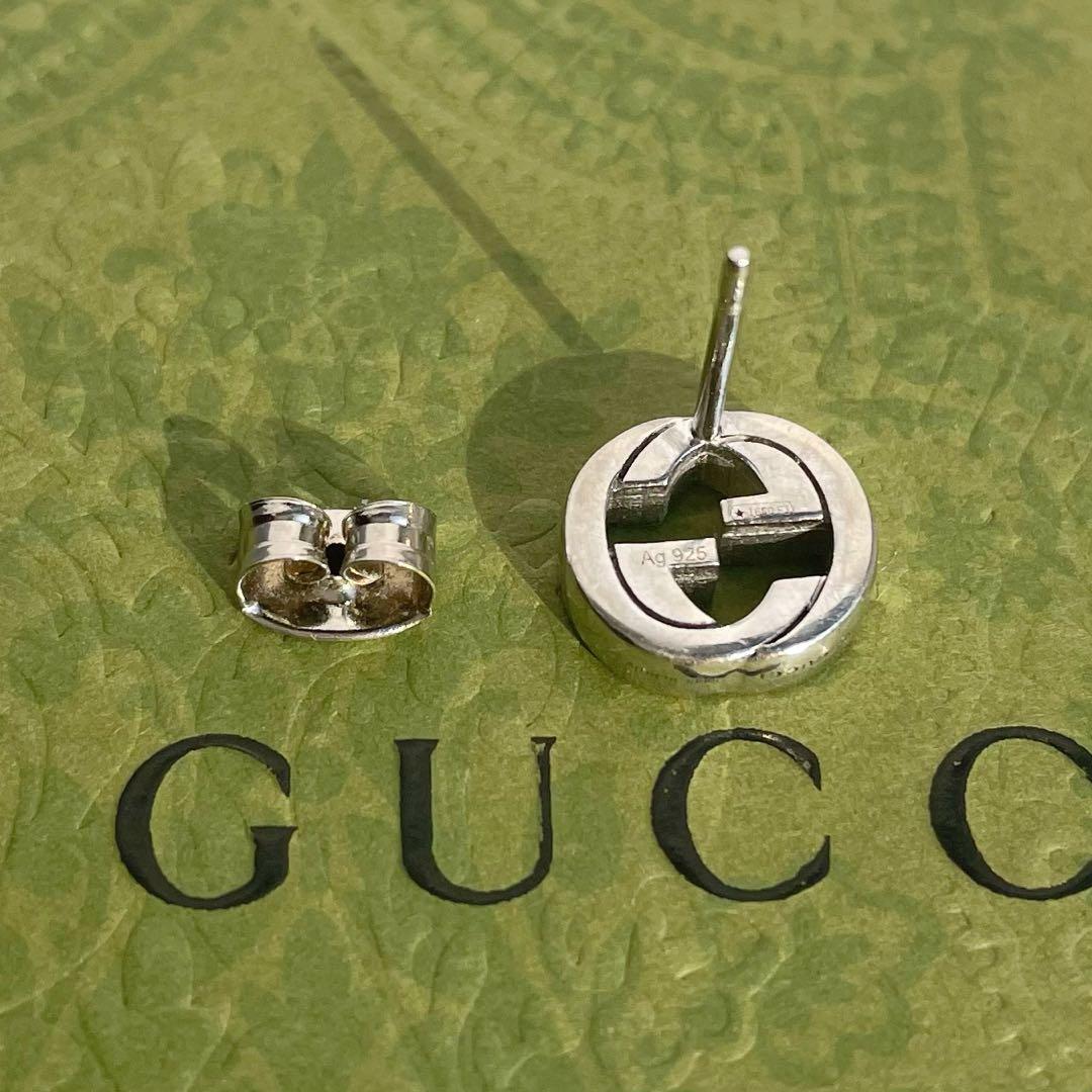 GUCCI インターロッキング ピアス 片耳のみ GGピアス ダブルG 付属品