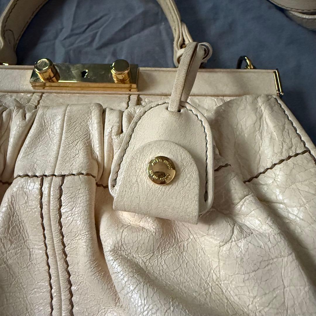 【最終値下げ❗️】miumiu レザー　ハンドバッグ　ショルダーバック