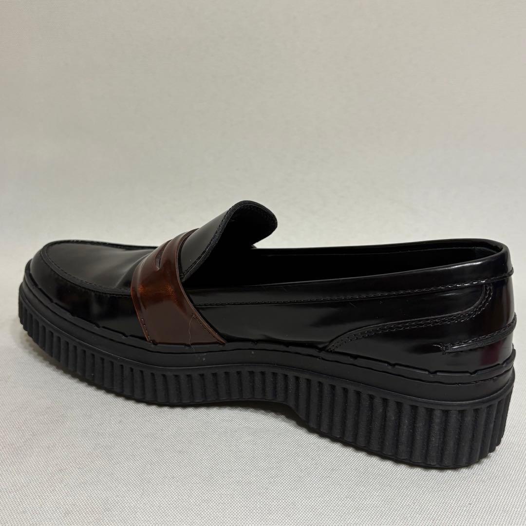 TOD'S トッズ レザー 革靴 厚底ローファー ブラック 36 1/2