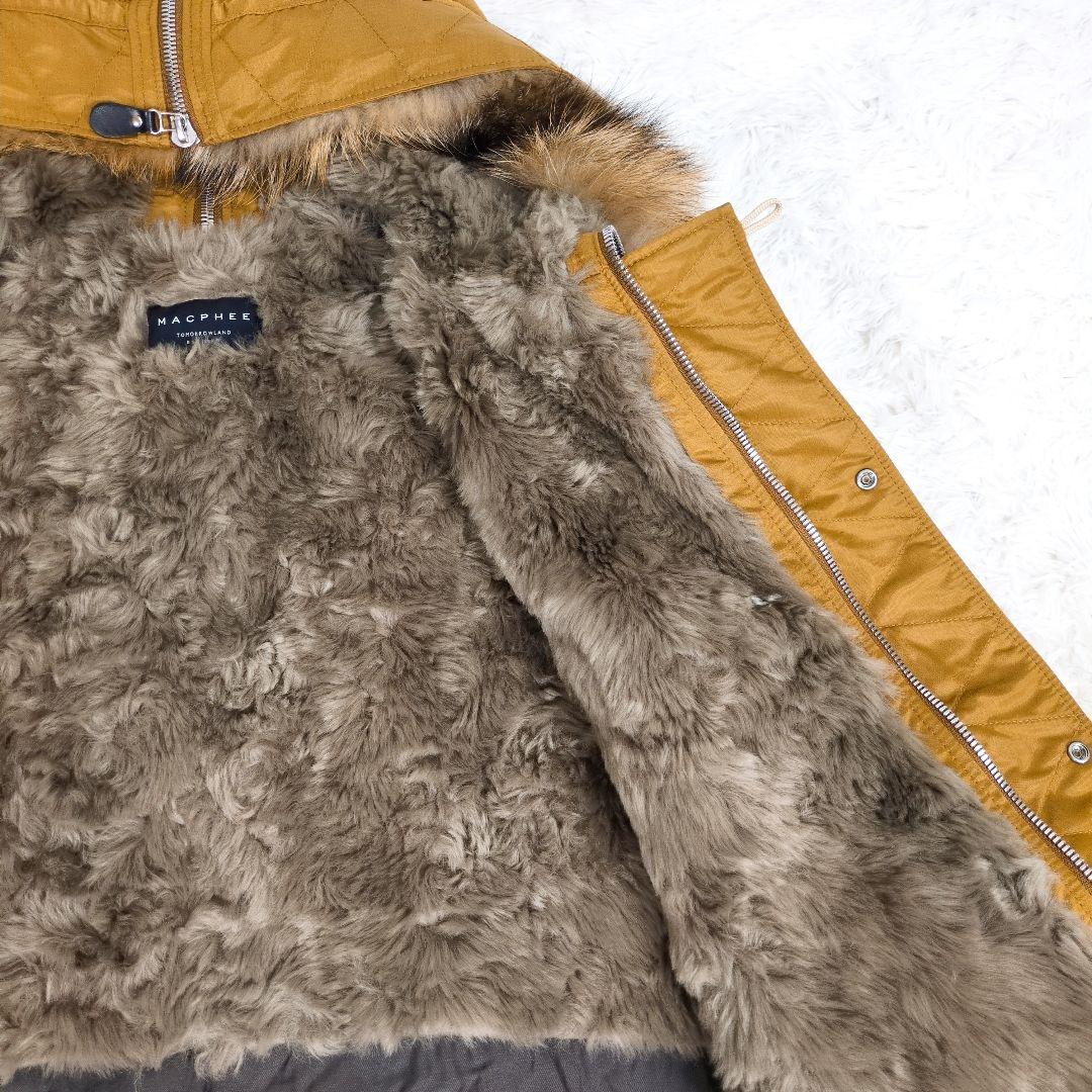 トゥモローランド　マカフィー　　N-2B　裏ボア　モッズコート　ラクーンファー