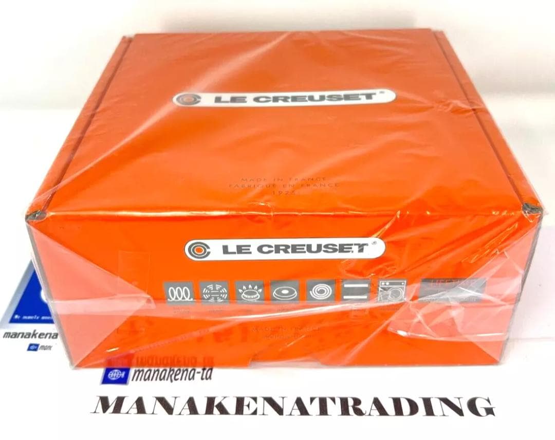 ル・クルーゼ　ココットロンド 20cm フィグ　シルバーノブ　新品