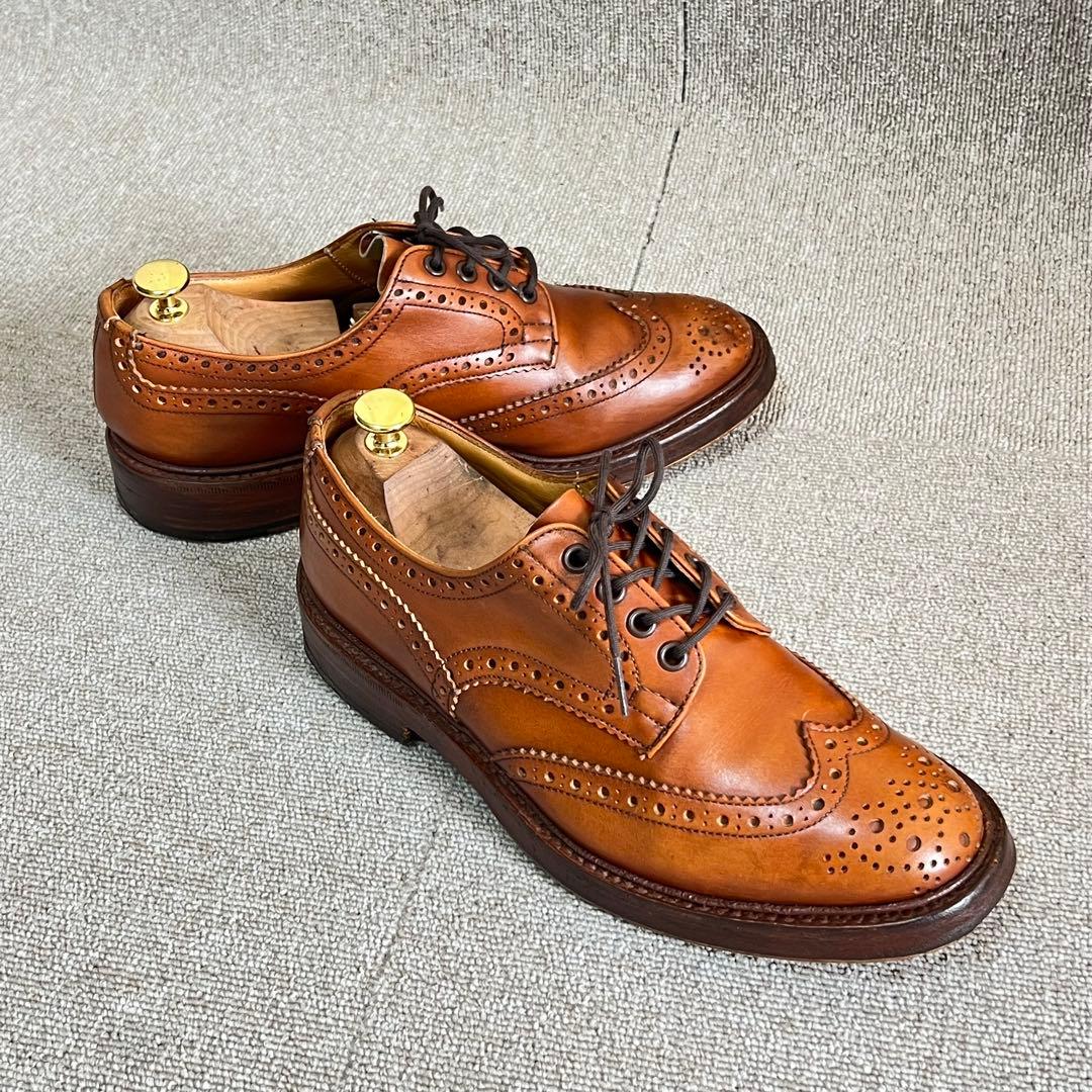 トリッカーズ Tricker's バートン ウィングチップ UK8.5