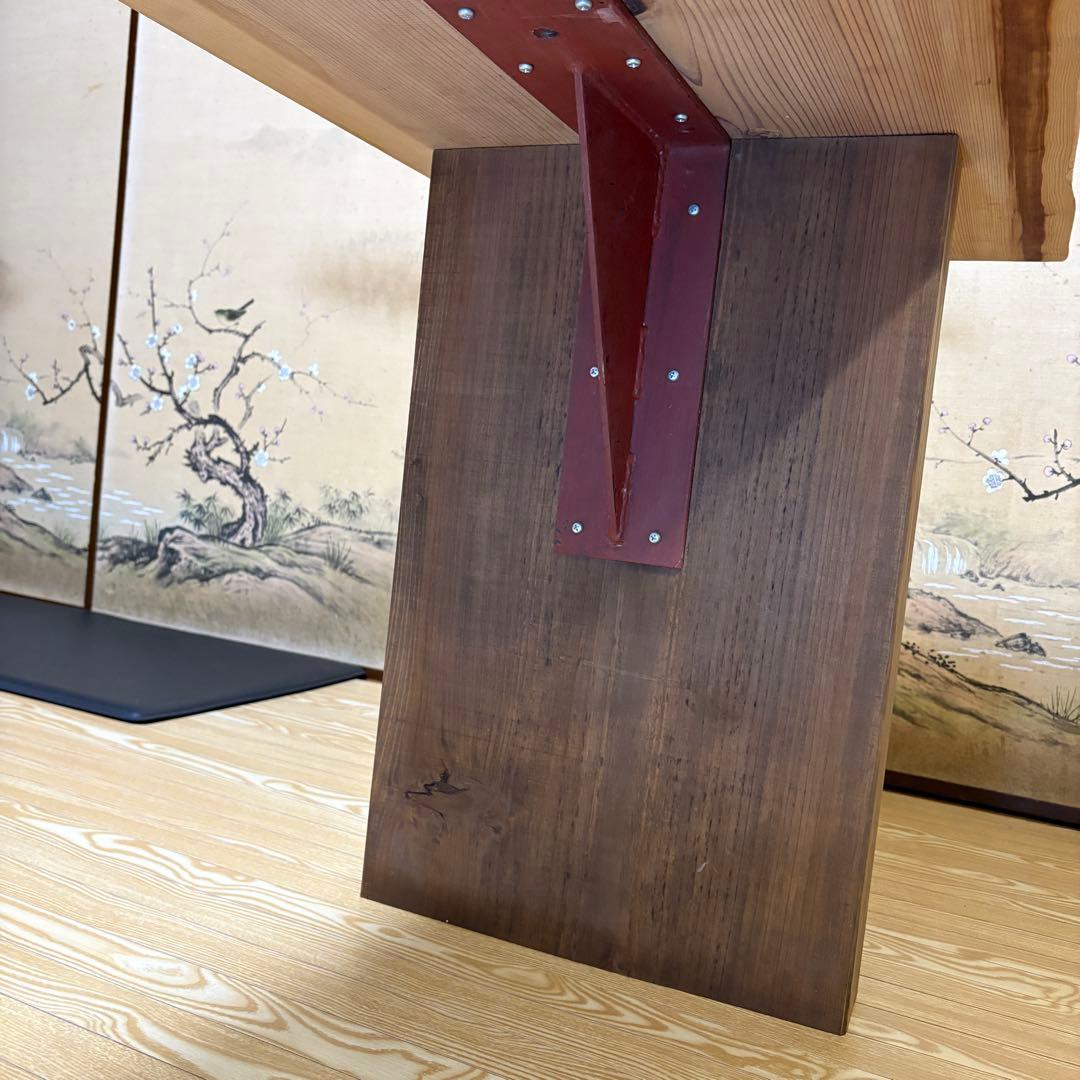 一枚板　テーブル　無垢材　杉