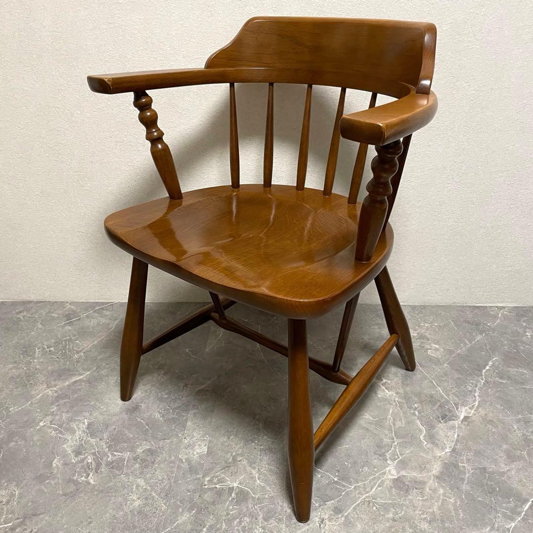 柏木工 ウィンザーアーム チェア ② ダイニングチェア　英国アンティークスタイル