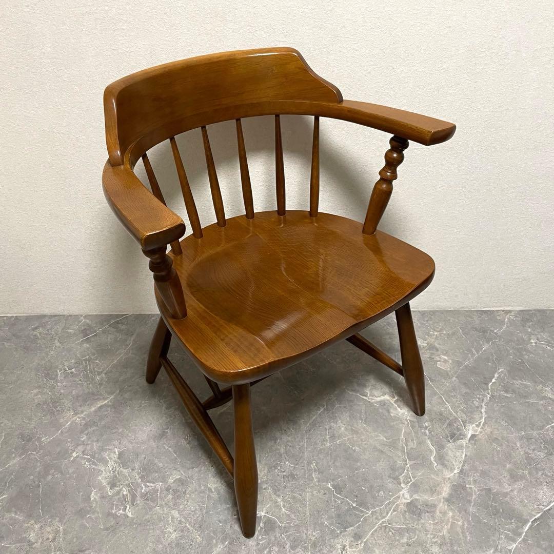 柏木工 ウィンザーアーム チェア ② ダイニングチェア　英国アンティークスタイル