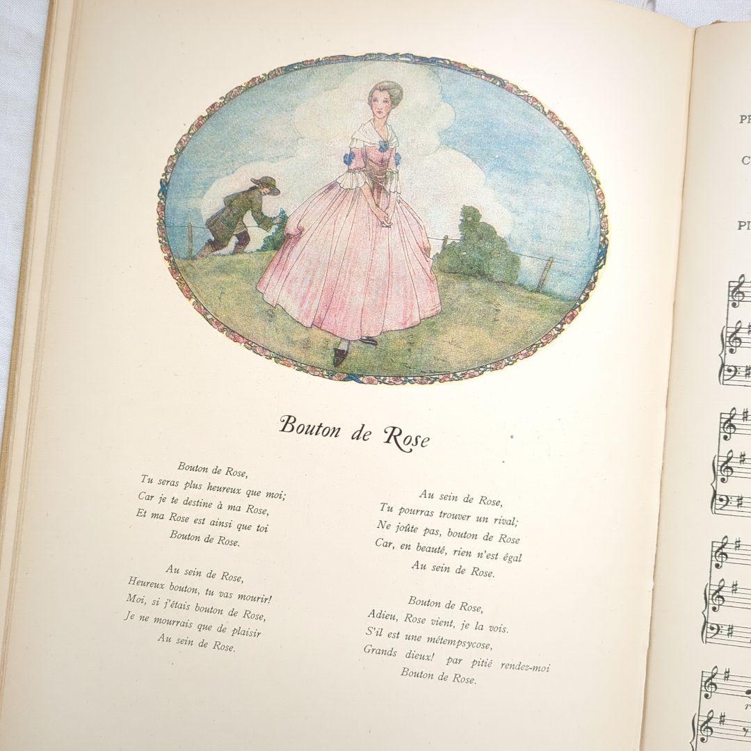 稀少1923アンティーク楽譜 絵本 洋書古書 児童書 ヴィクトリアン ヴンテージ