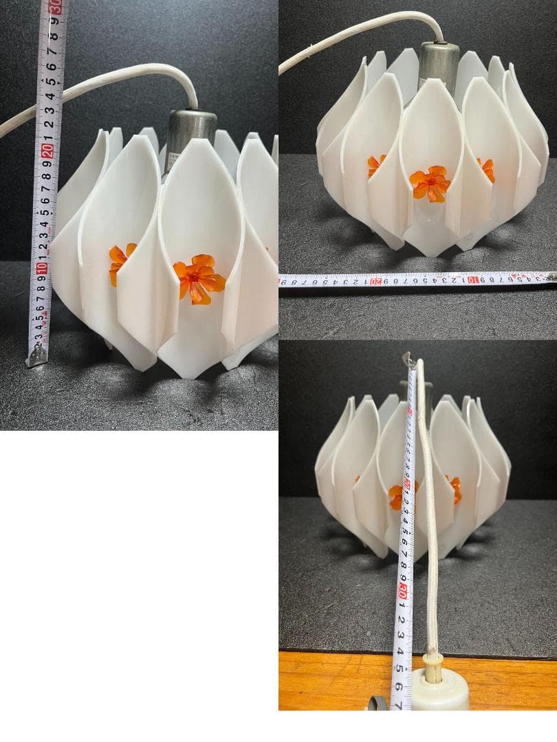 昭和レトロ　チューリップ ライト ランプ 照明 レトロ　花