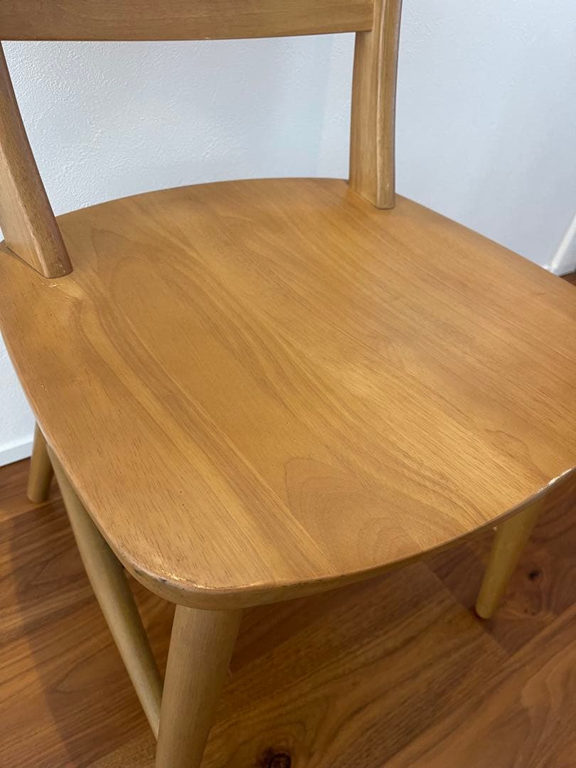 松田家具　木製 ダイニングチェア ナチュラル シンプルデザイン椅子　アンティーク