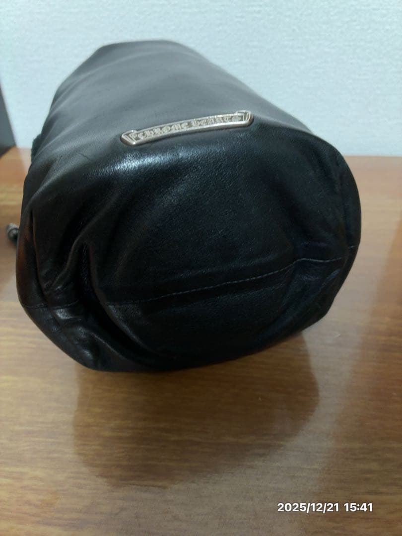 CHROME HEARTS クロムハーツ　ドローストリングサック　レザー巾着