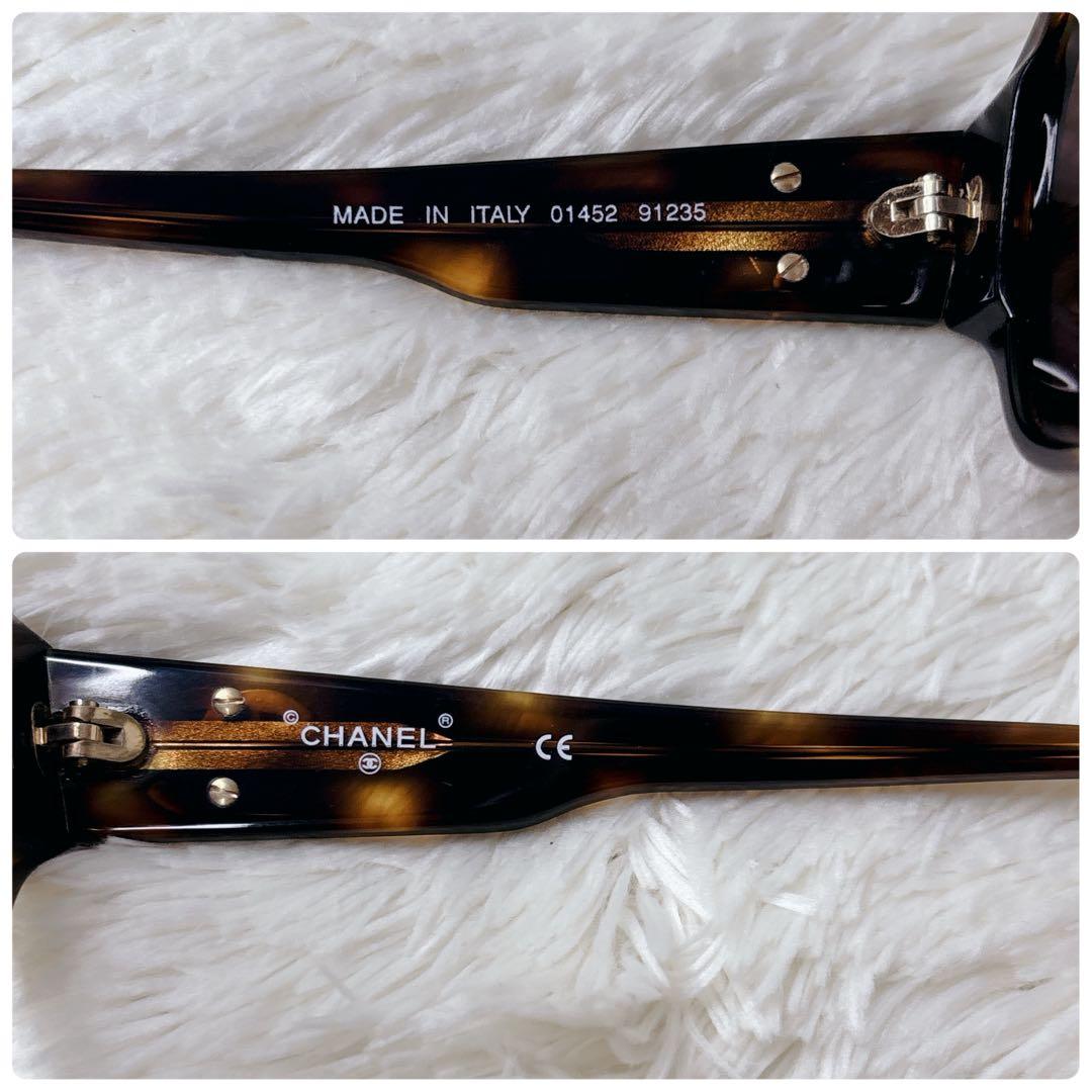 美品✨CHANEL サングラス ココマーク ゴールド金具 べっ甲柄 レディース