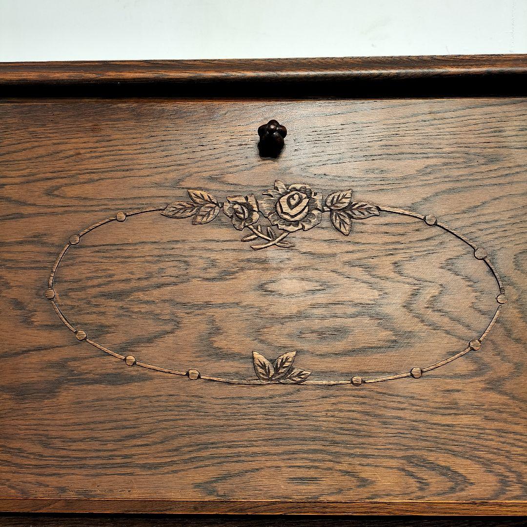 M♦ライブラリアン送料込　希少　職人堅木　ライティングビューロー　デスク