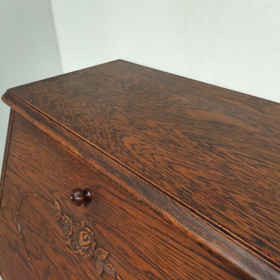 M♦ライブラリアン送料込　希少　職人堅木　ライティングビューロー　デスク