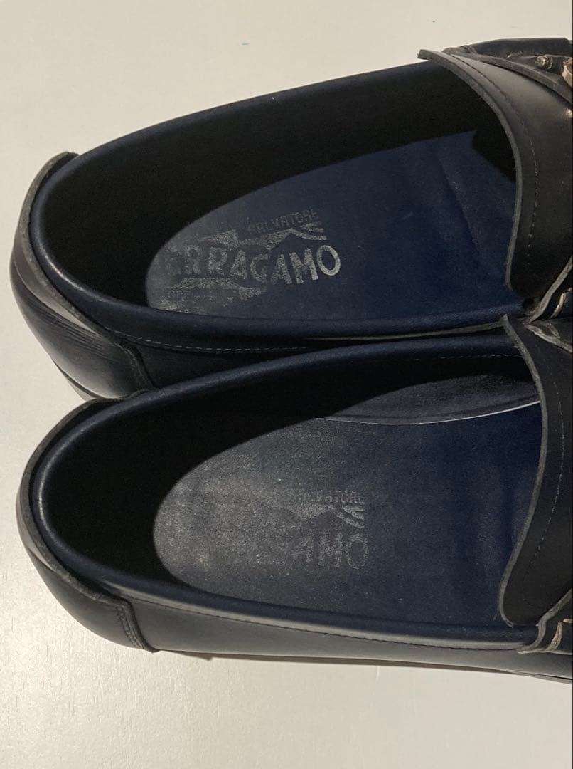 フェラガモ靴、メンズ、ガンチーニ、ローファーサイズ10