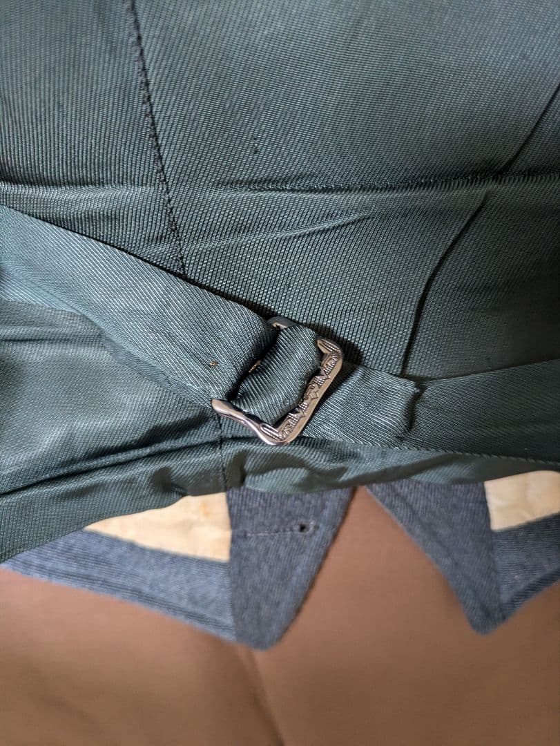 G*f様 1930年代 3ピーススーツ ダブルブレストジャケットティールグリーン