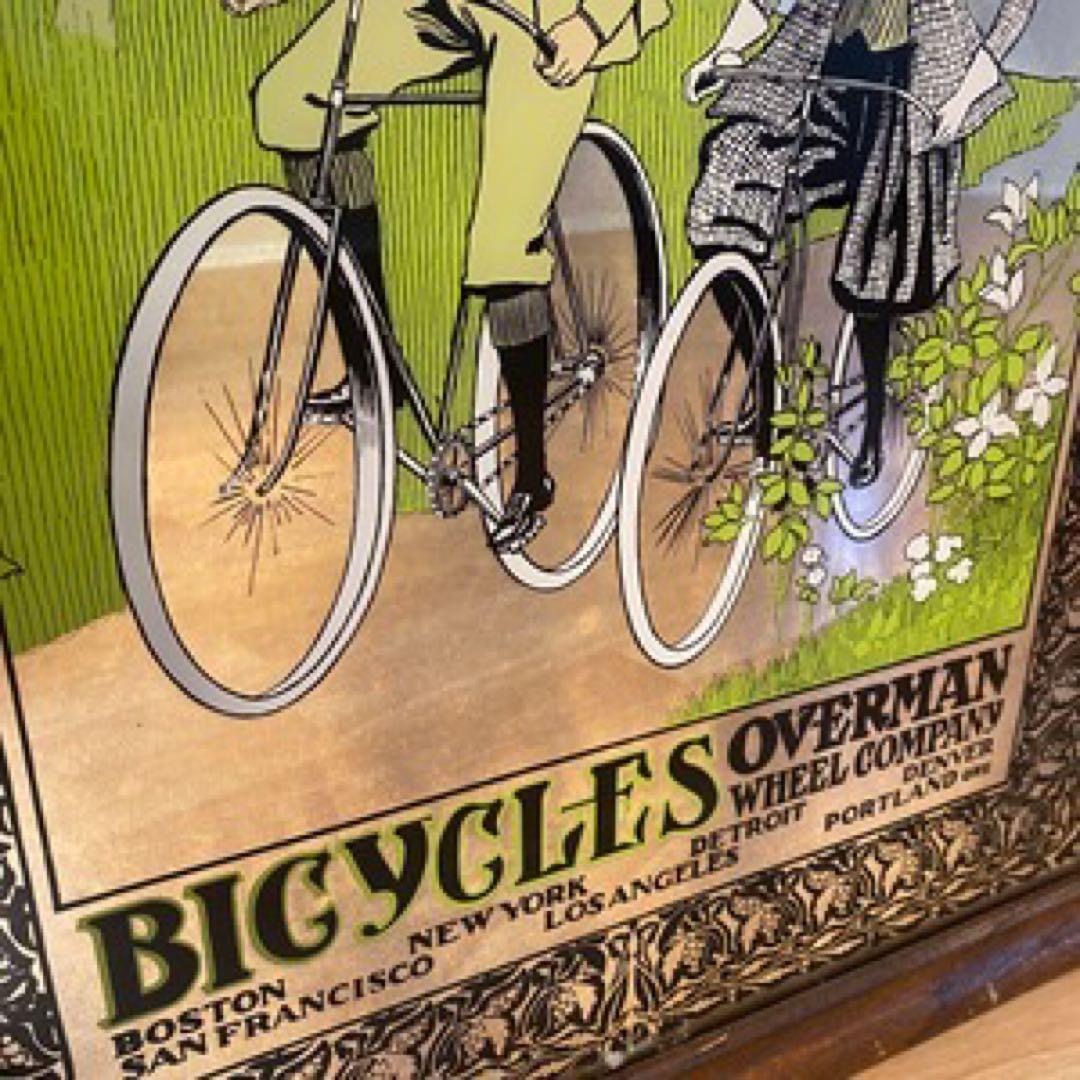 ヴィンテージ アメリカ ビンテージ Victor Bicycle パブミラー
