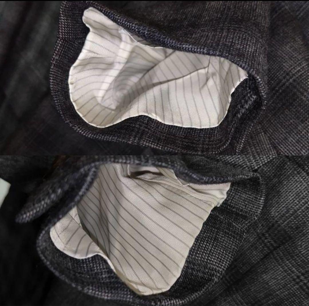 JOHN LAURENCE SULLIVAN グレー系チェック柄スーツ　38