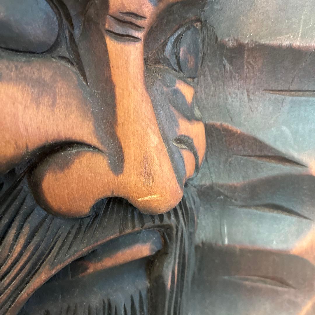 北海道　お土産　木彫り　オブジェ　ヴィンテージ　昭和レトロ