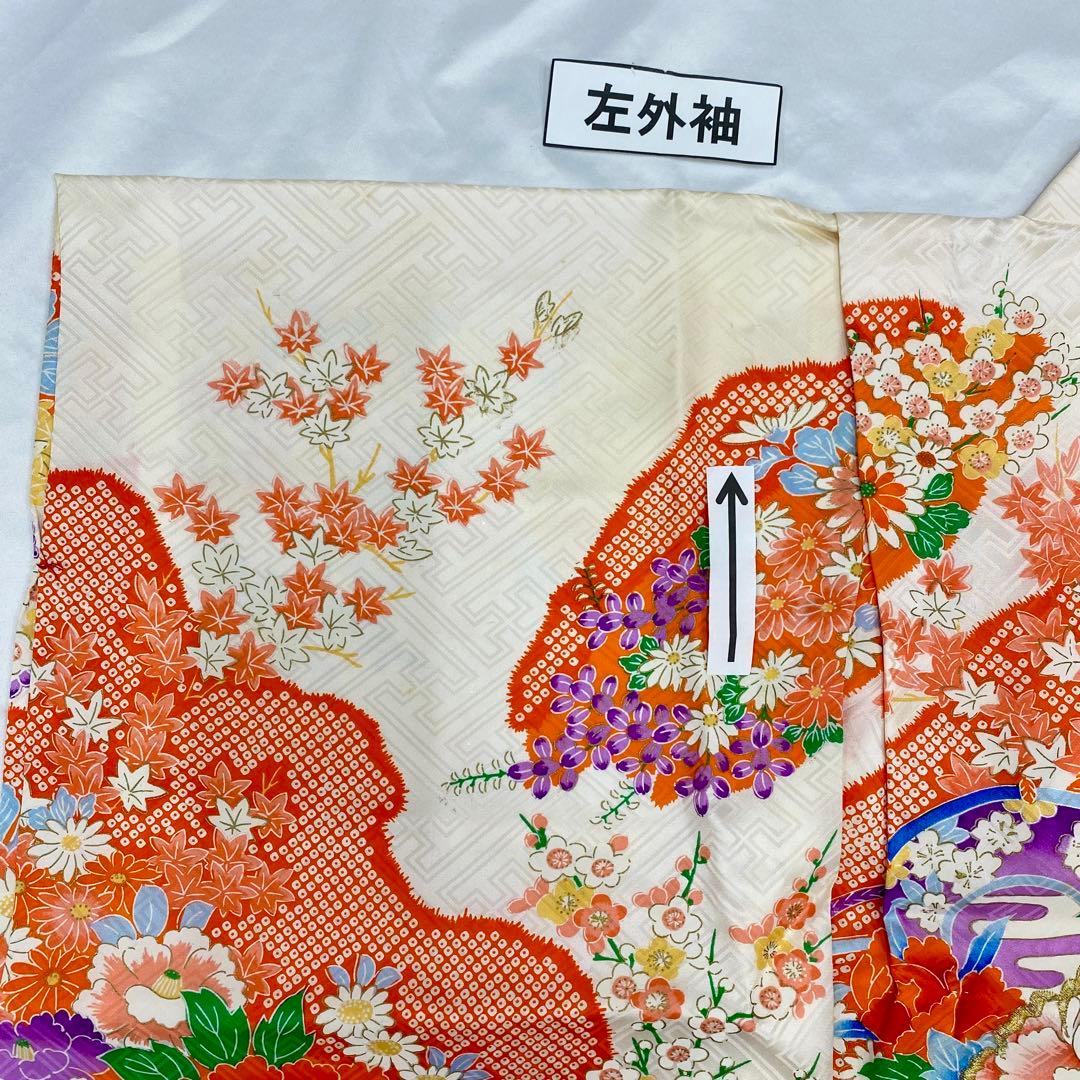 507agu32,507agu8,白薔薇被布◎七五三 三歳 女の子 着物&被布◎