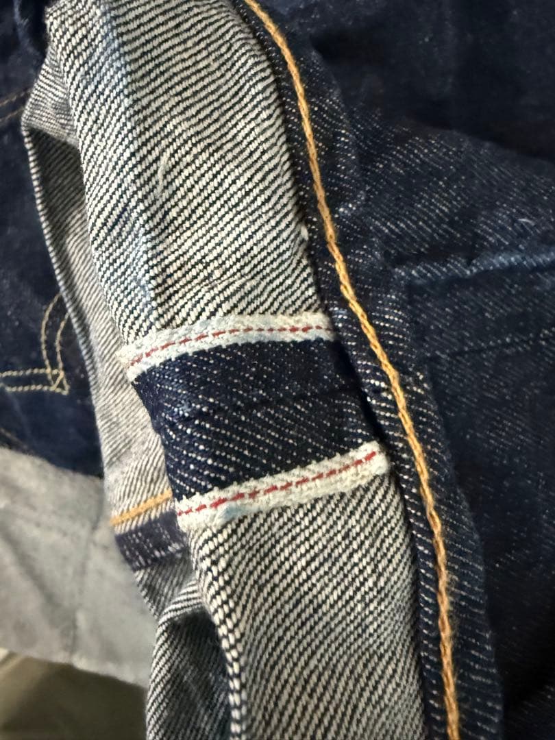 米国製リーバイス501ビッグE赤耳セルビッヂジーンズ