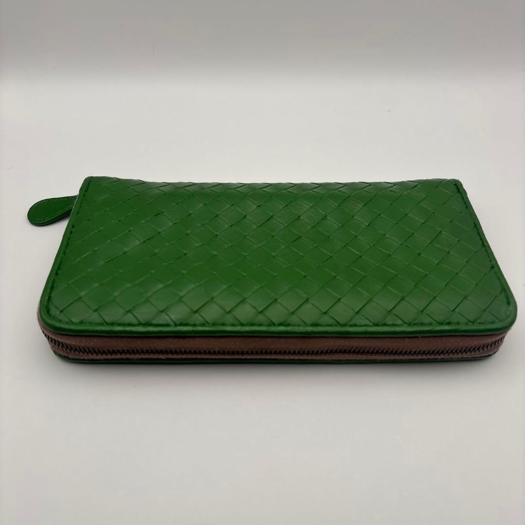 ◆正規品◆ボッティガヴェネタイントレチャート ラウンドファスナー長財布