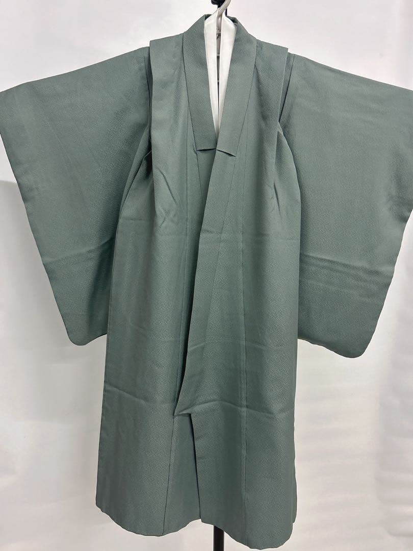 七五三:7歳の男の子用3点セット着物羽織常備メントグリーンのグラデーション