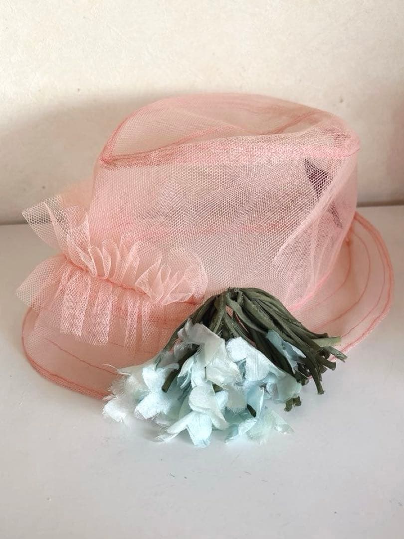 ピンクチュールハット