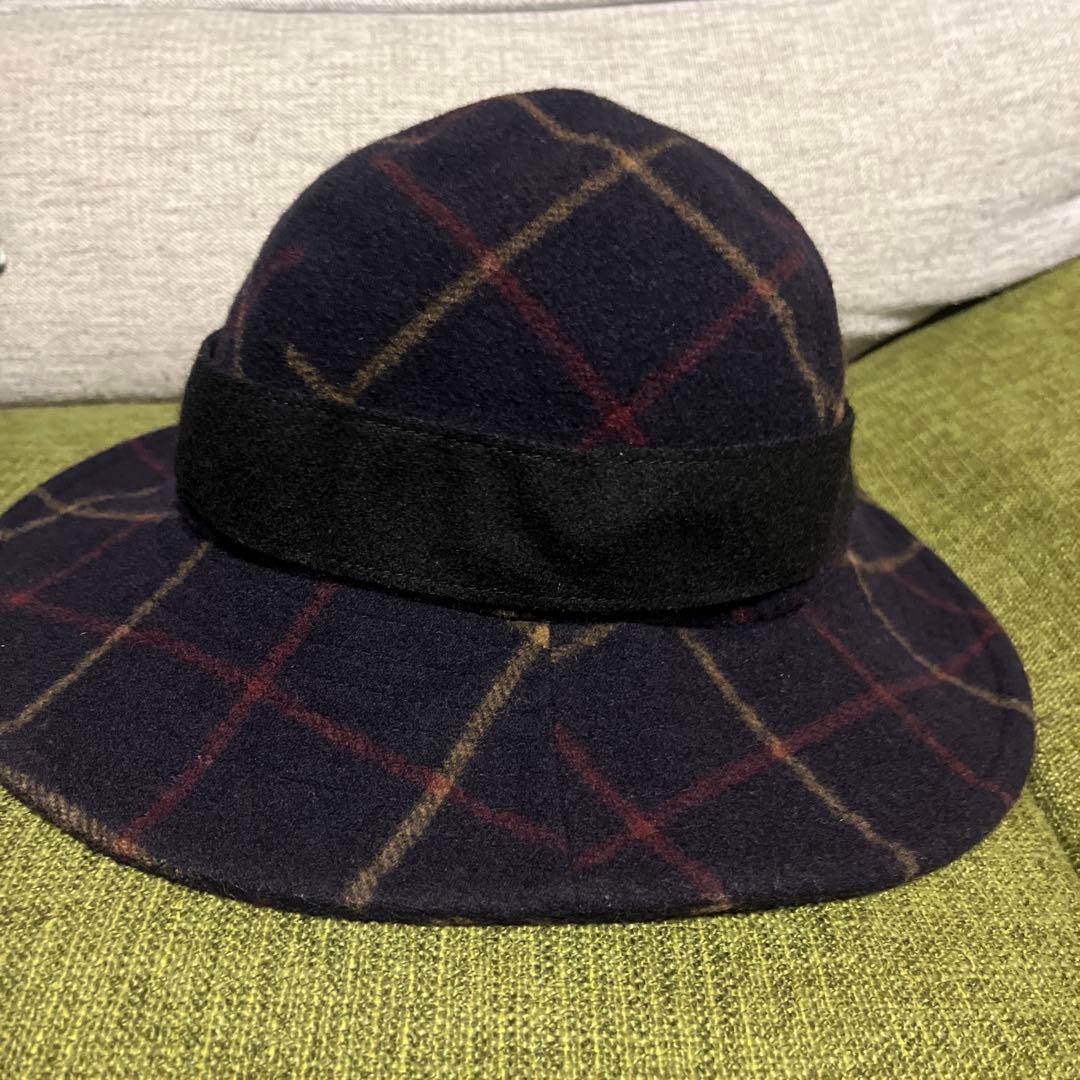 廃盤品 ヴィヴィアンウエストウッド チェック柄帽子