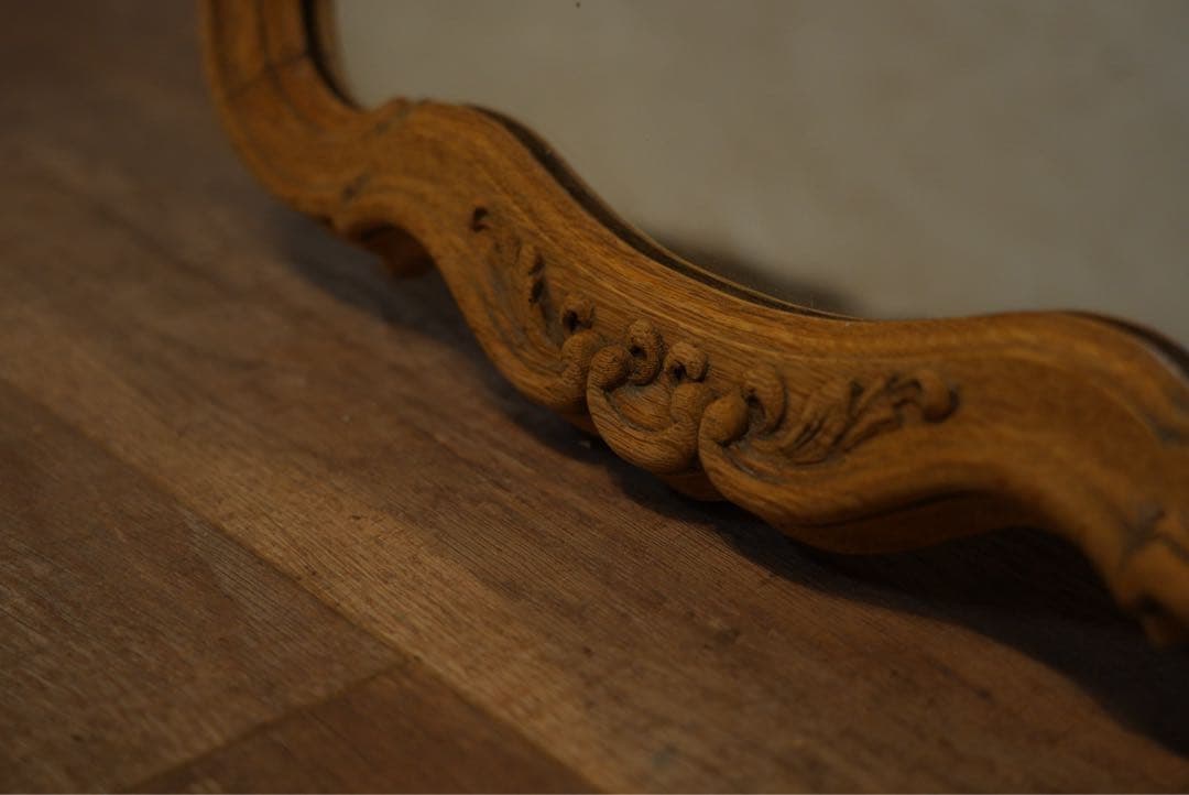 フランス　アンティーク　1900年代　ウォールミラー　鏡　姿見