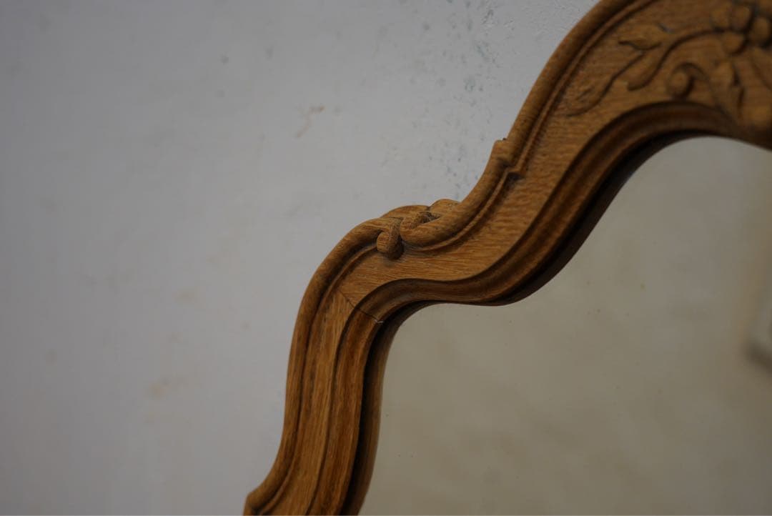 フランス　アンティーク　1900年代　ウォールミラー　鏡　姿見