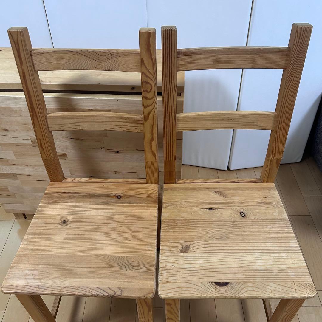 IKEA NORDENノールデン 折り畳みダイニングテーブル　チェア2バタフライ